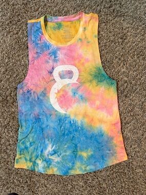 Tie-Dye Sleeveless Tank Top - Multicolor